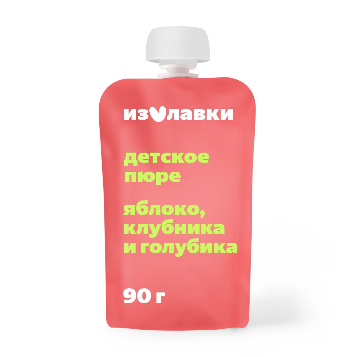 Изображение товара Пюре «Из Лавки» из яблок, клубники и голубики с 6 месяцев 90 г
