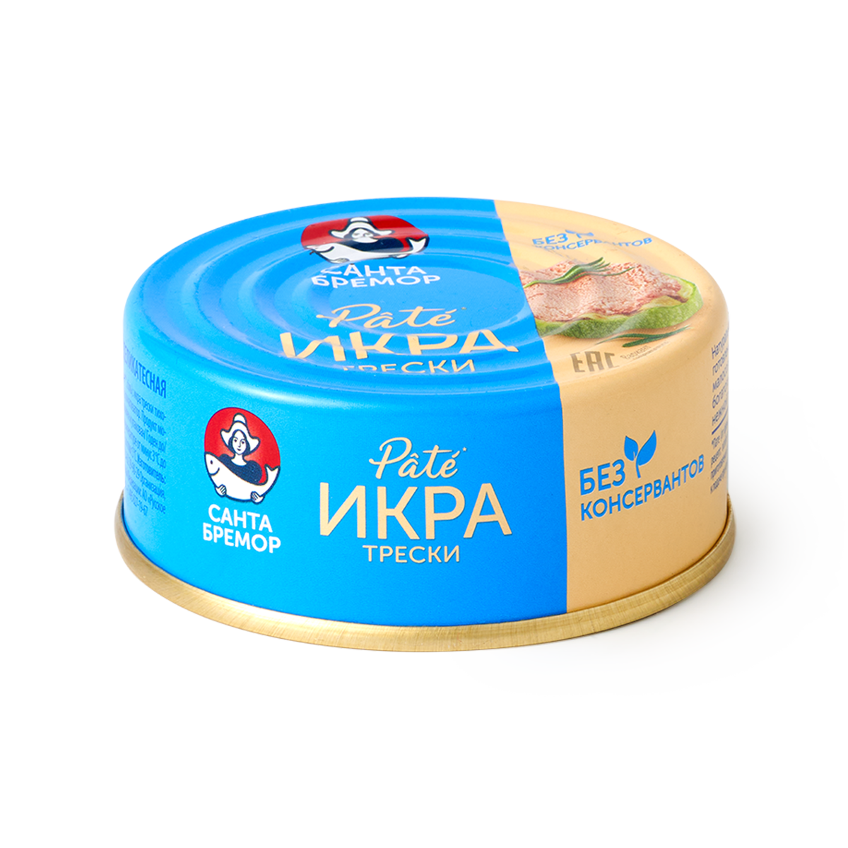 Изображение товара Икра трески Pate «Санта Бремор» 90 г