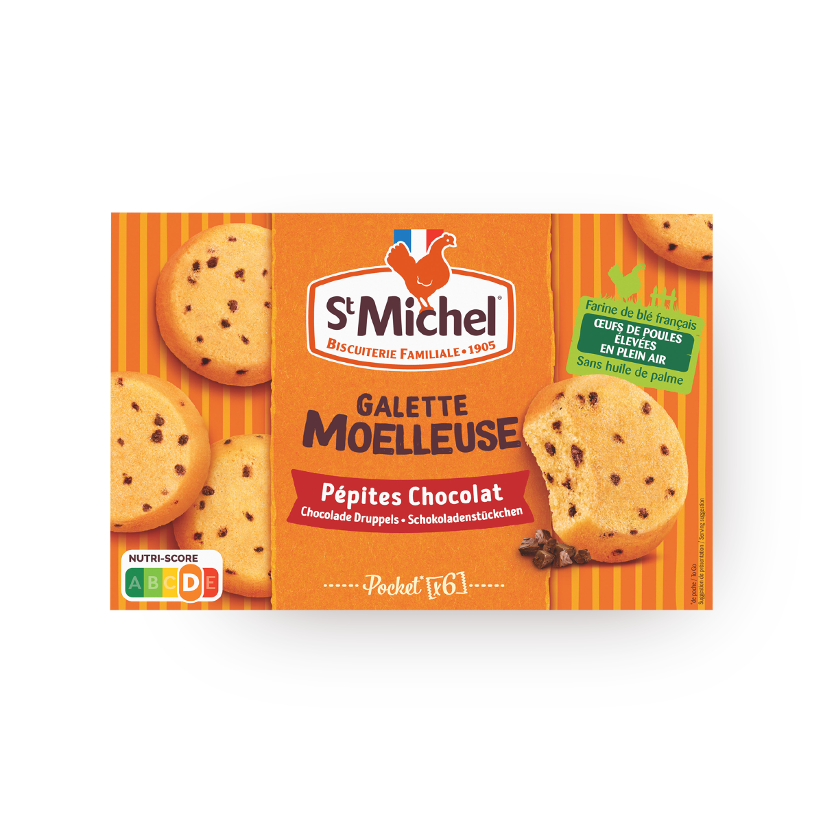 Изображение товара Пирожные бисквитные StMichel с кусочками шоколада 180 г