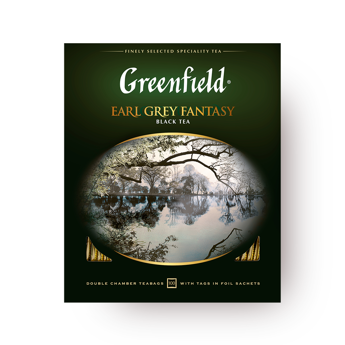 Изображение товара Чай чёрный Earl Grey Fantasy Greenfield в пакетиках 100 шт.