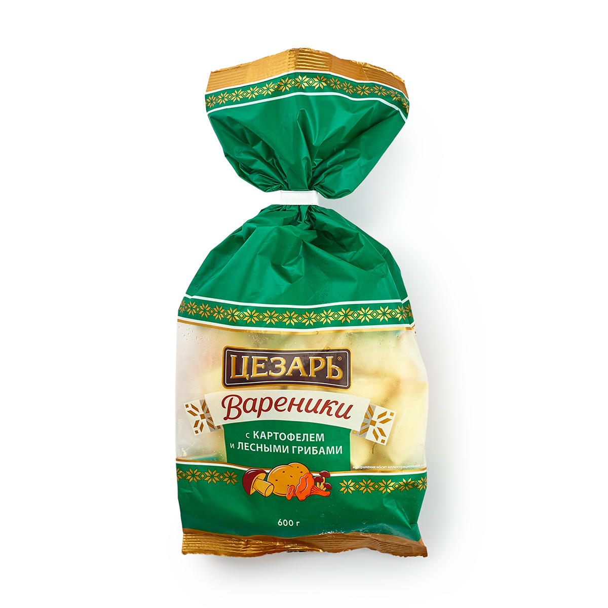 Изображение товара Вареники с картофелем и лесными грибами «Цезарь» 600 г