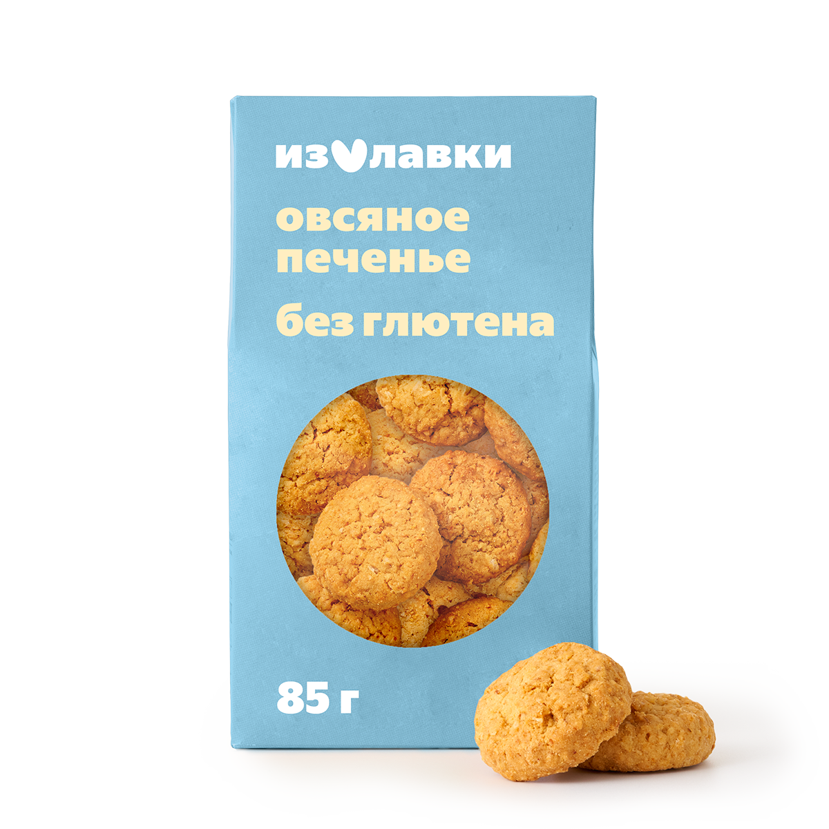Изображение товара Печенье овсяное «Из Лавки» классическое без сахара и глютена 85 г