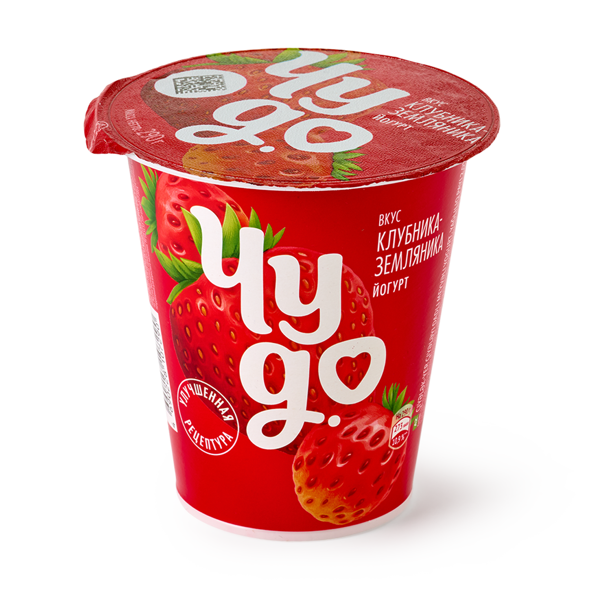 Изображение товара Йогурт «Чудо» с клубникой и земляникой 2% 290 г