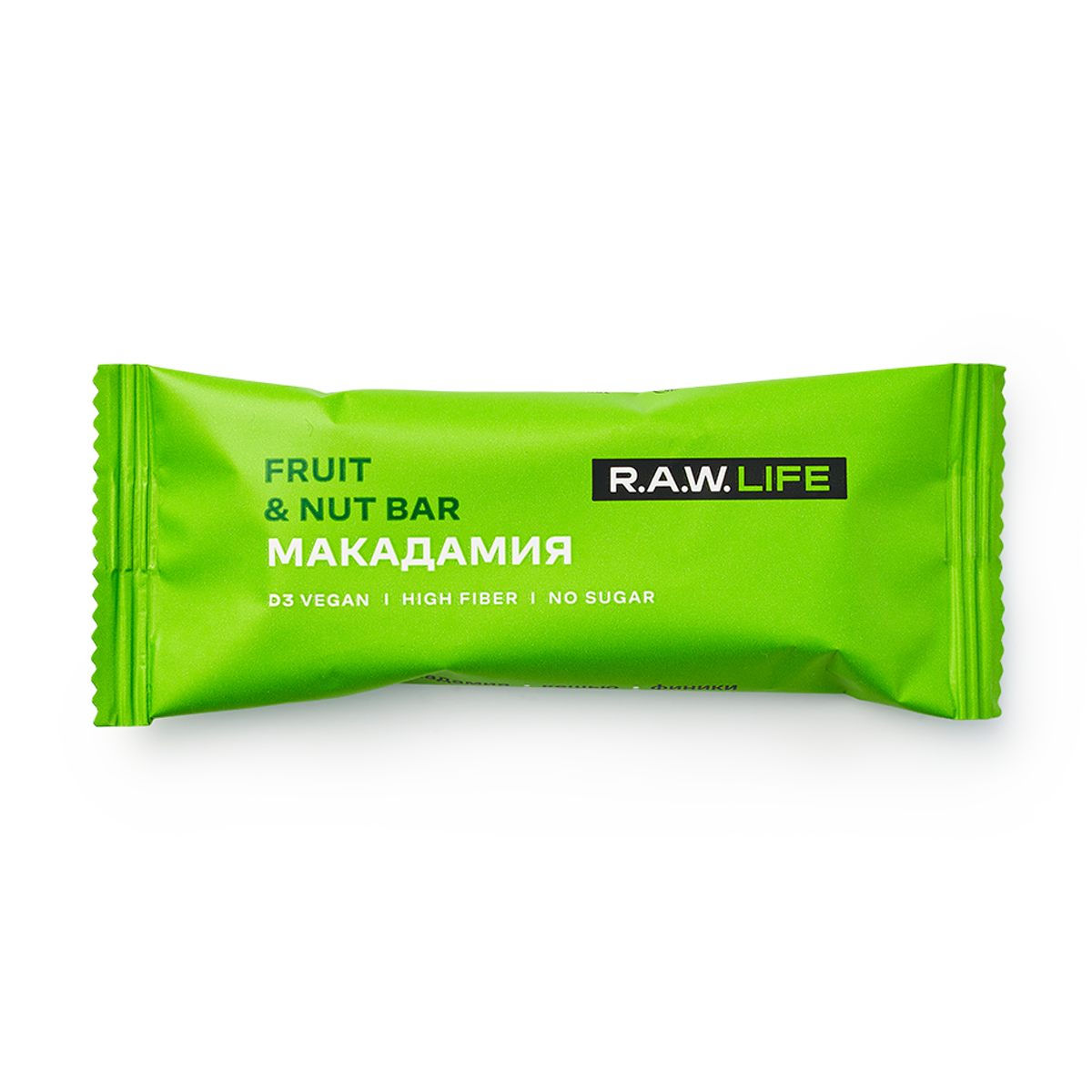 Изображение товара Батончик орехово-фруктовый RawLife макадамия 47 г