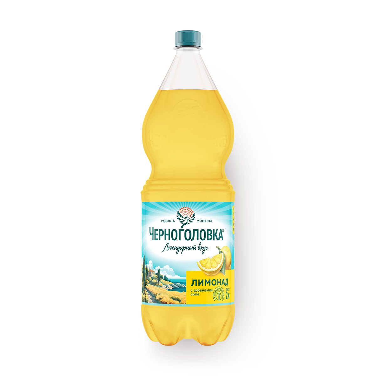 Изображение товара Напиток Лимонад «Черноголовка» газированный 2 л