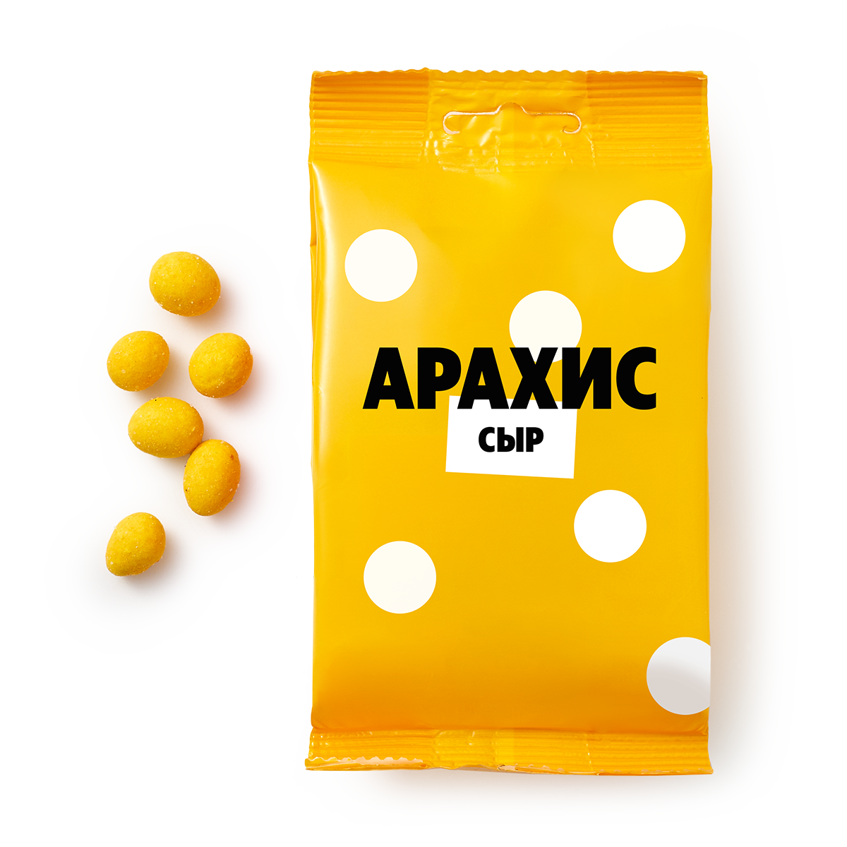 Изображение товара Арахис в хрустящей корочке со вкусом сыра 100 г