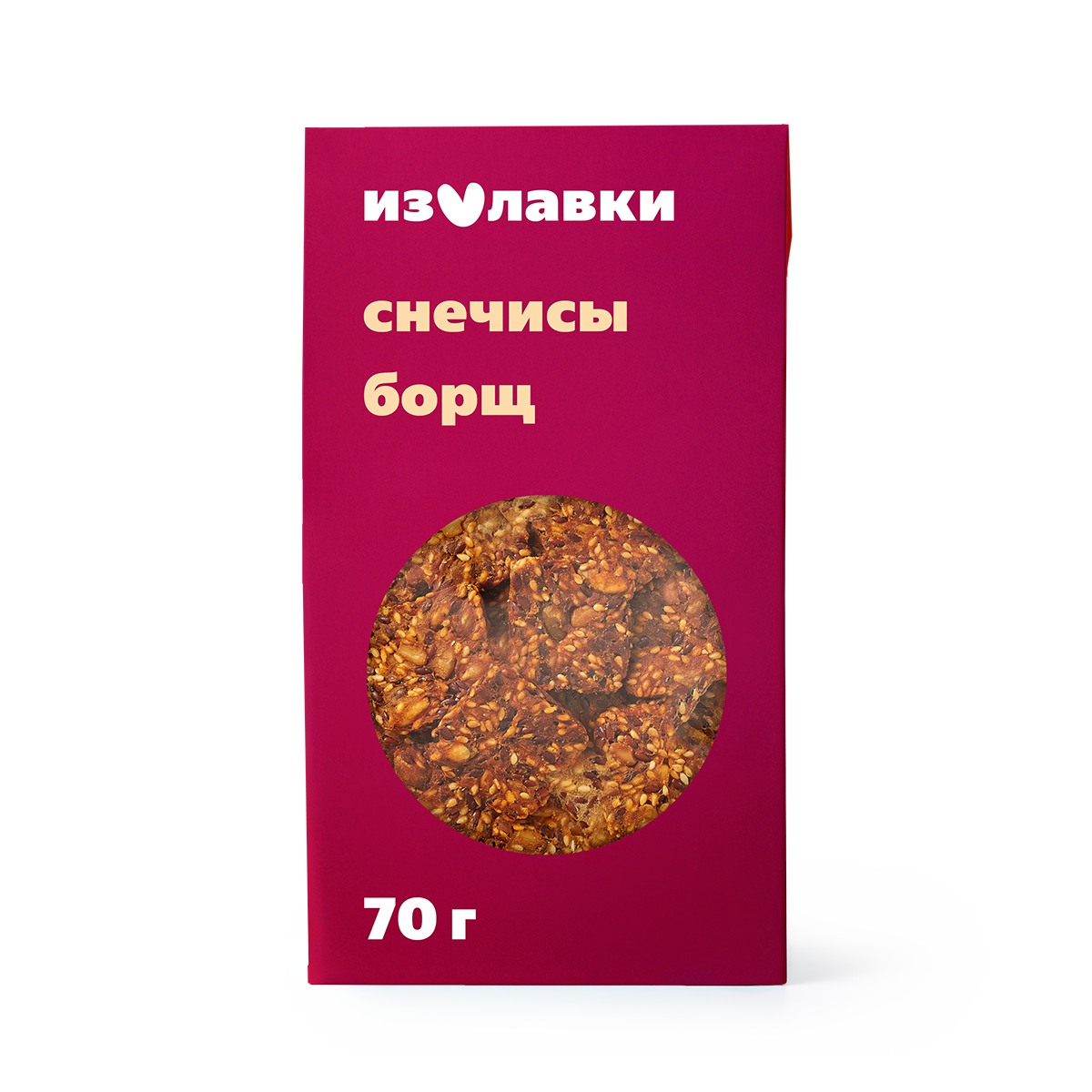 Изображение товара Снеки-хлебцы снечисы «Из Лавки» со вкусом кубанского борща без добавления сахара и без глютена 70 г