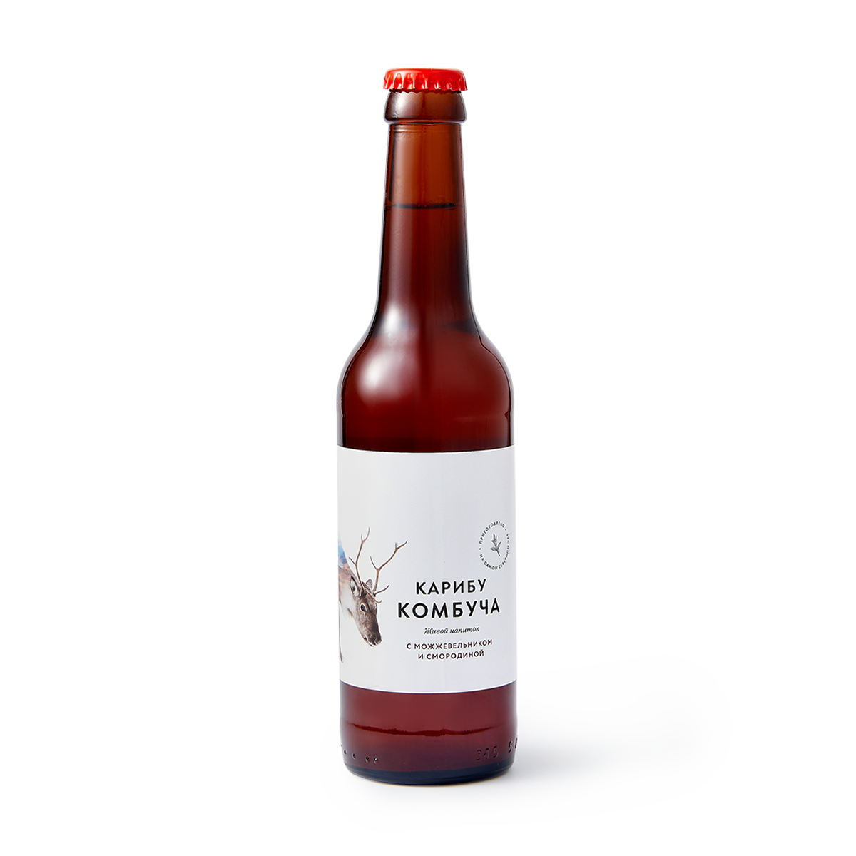 Изображение товара Комбуча «Карибу» с можжевельником и смородиной 330 мл