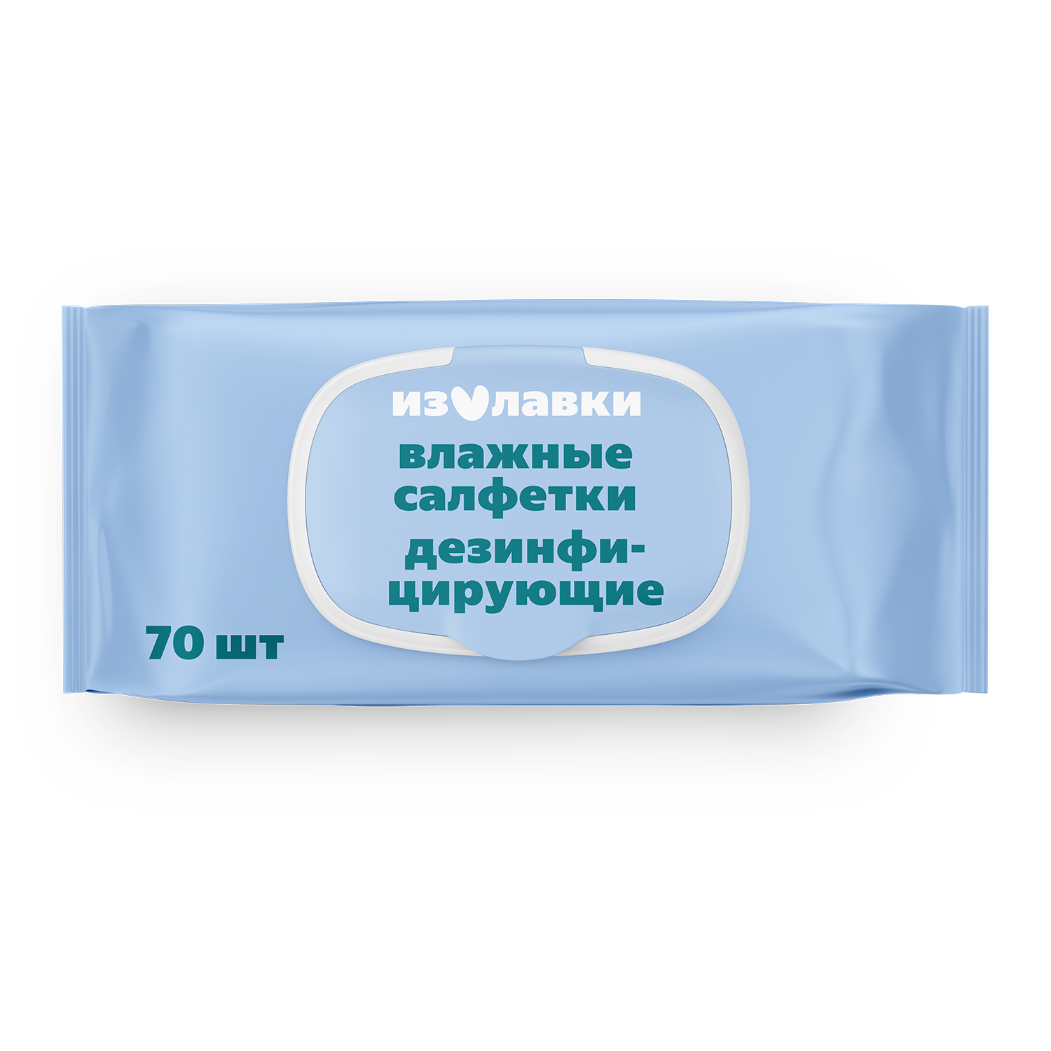Изображение товара Влажные салфетки «Из Лавки» спиртовые дезинфицирующие 70 шт.