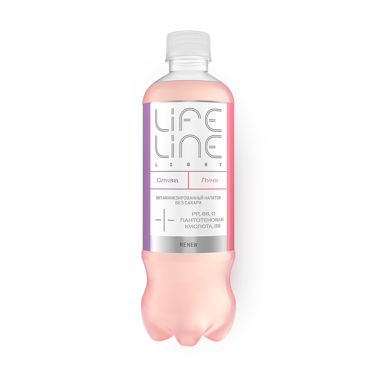 Изображение товара Напиток витаминизированный Lifeline Ligh Renew личи-слива негазированный без сахара 500 мл