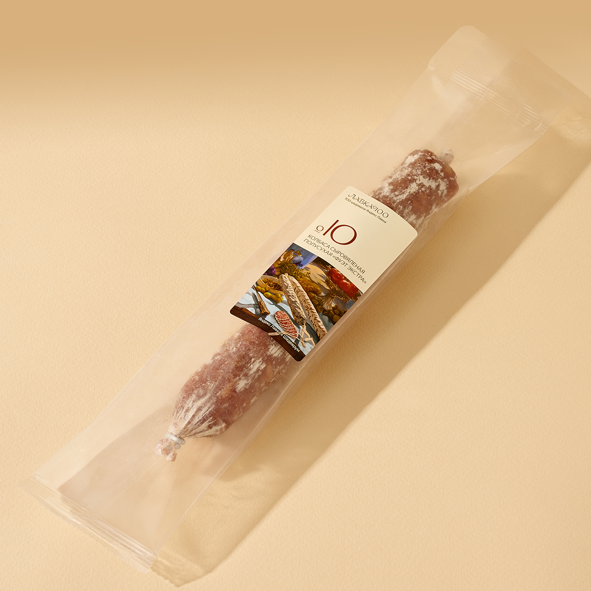 Изображение товара Колбаса Фуэт Экстра «Лавка 100» сыровяленая 110 г