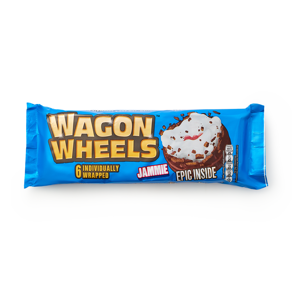 Изображение товара Печенье Jammie Wagon wheels с суфле и джемом в глазури 228,6 г