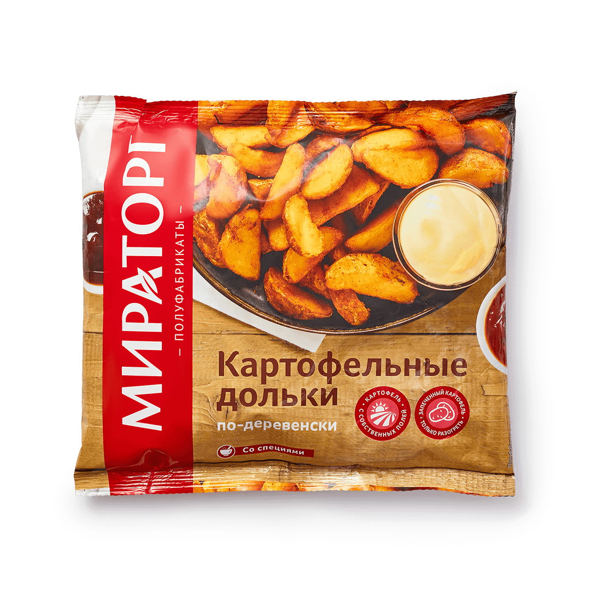 Изображение товара Картофельные дольки по-деревенски «Мираторг» замороженные 400 г