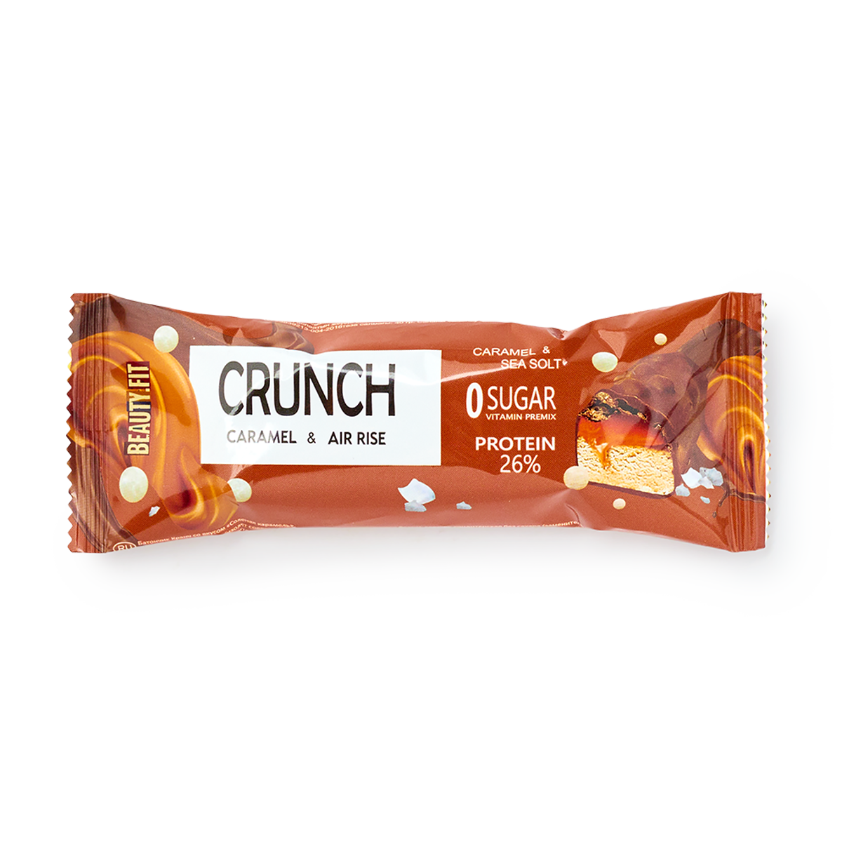 Изображение товара Батончик протеиновый Beauty Fit Crunch солёная карамель без сахара 40 г