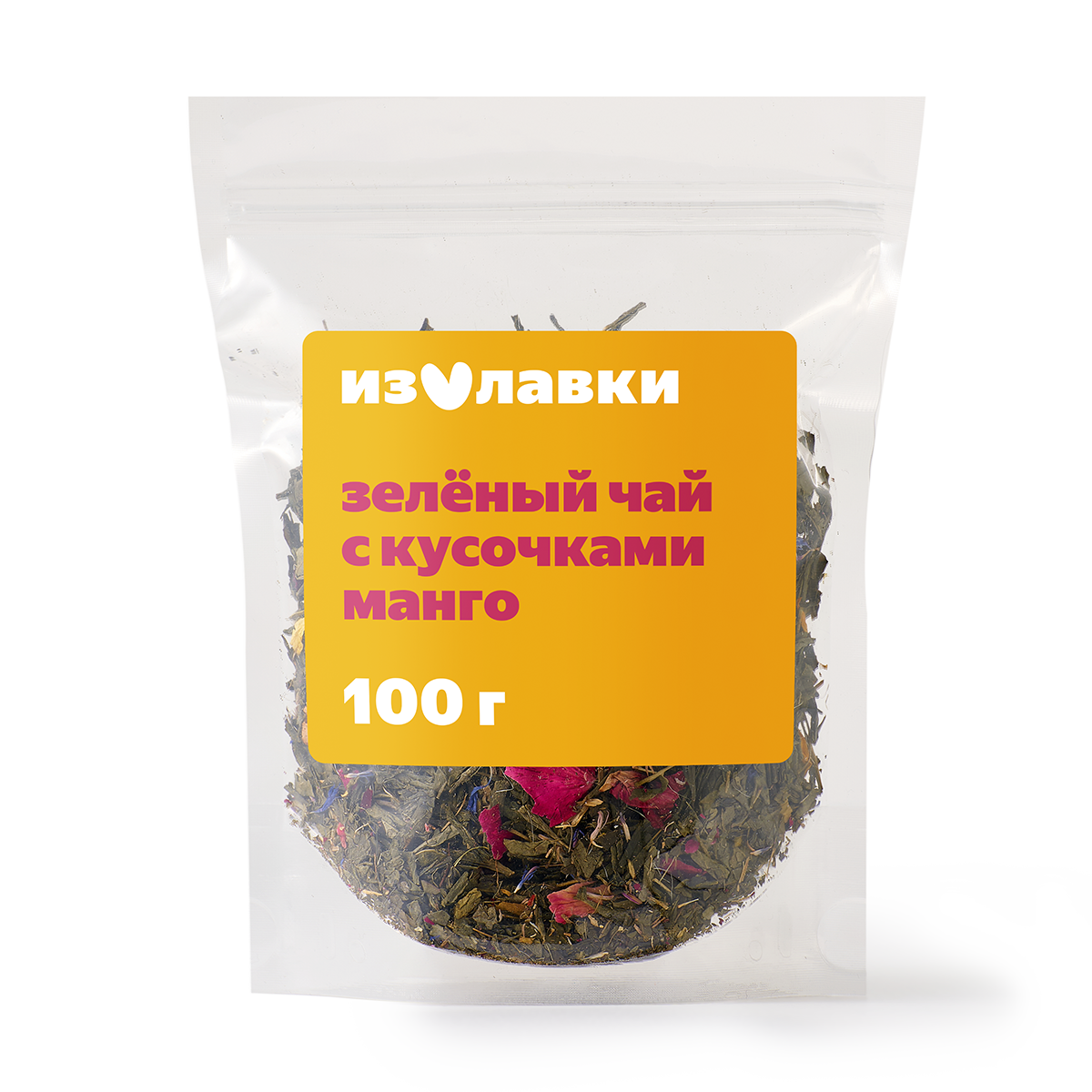 Изображение товара Чай зёленый «Из Лавки» с манго и ароматом тропических фруктов 100 г