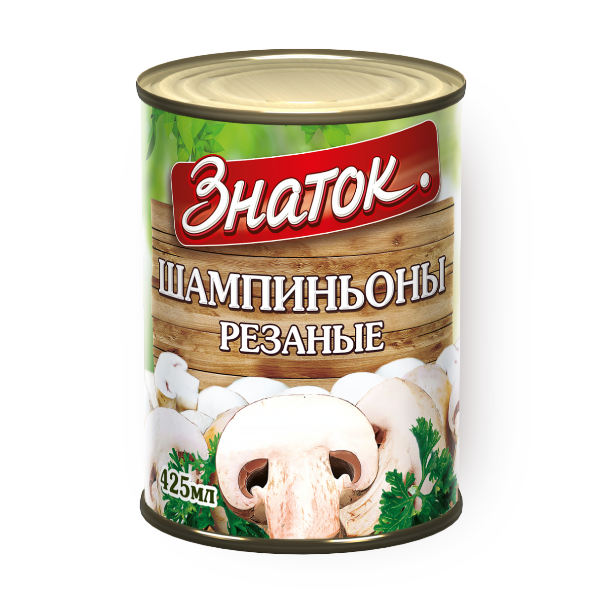 Изображение товара Шампиньоны резаные «Знаток» 400 г