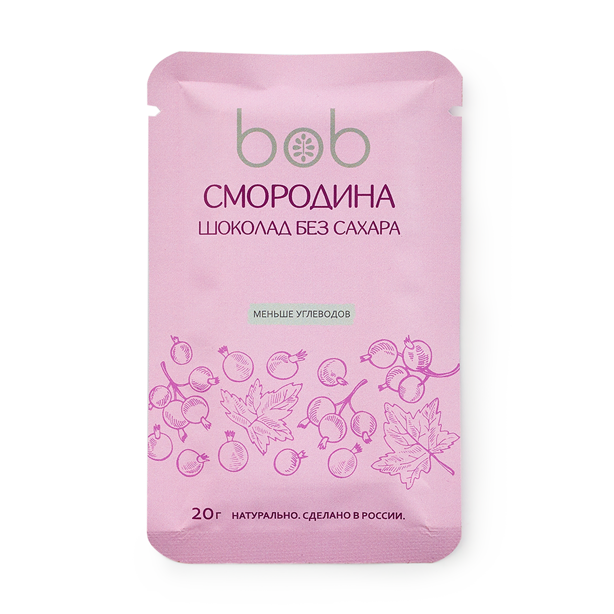 Изображение товара Шоколад Bob смородина без сахара 20 г
