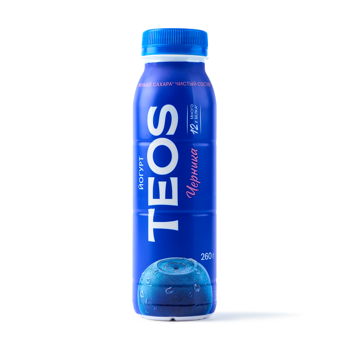 Изображение товара Йогурт питьевой Teos Active черника 1,8% 260 г