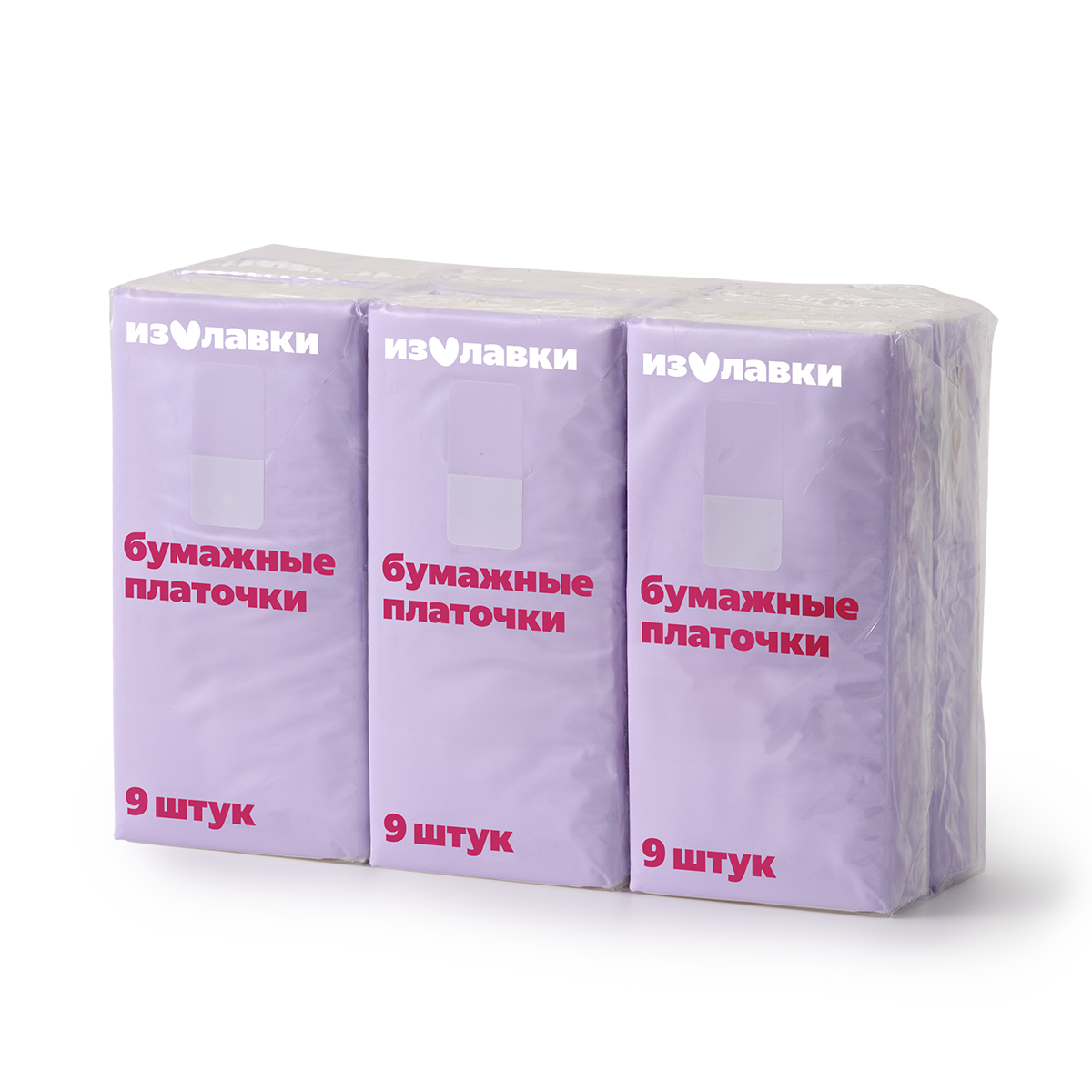 Изображение товара Платочки бумажные универсальные «Из Лавки» 4 слоя 6 шт.