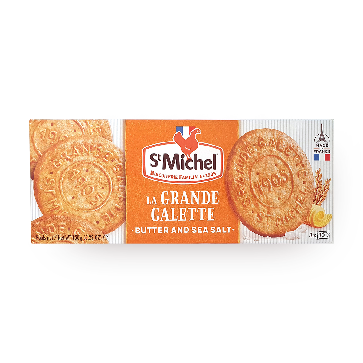 Изображение товара Печенье сливочное St Michel с морской солью 150 г