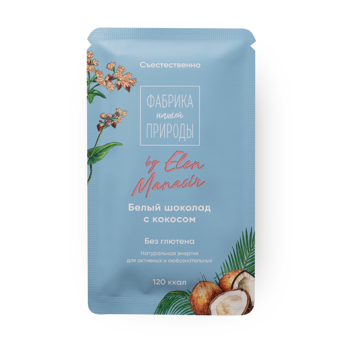 Изображение товара Шоколад гречишный «Фабрика природы» с кокосом 20 г