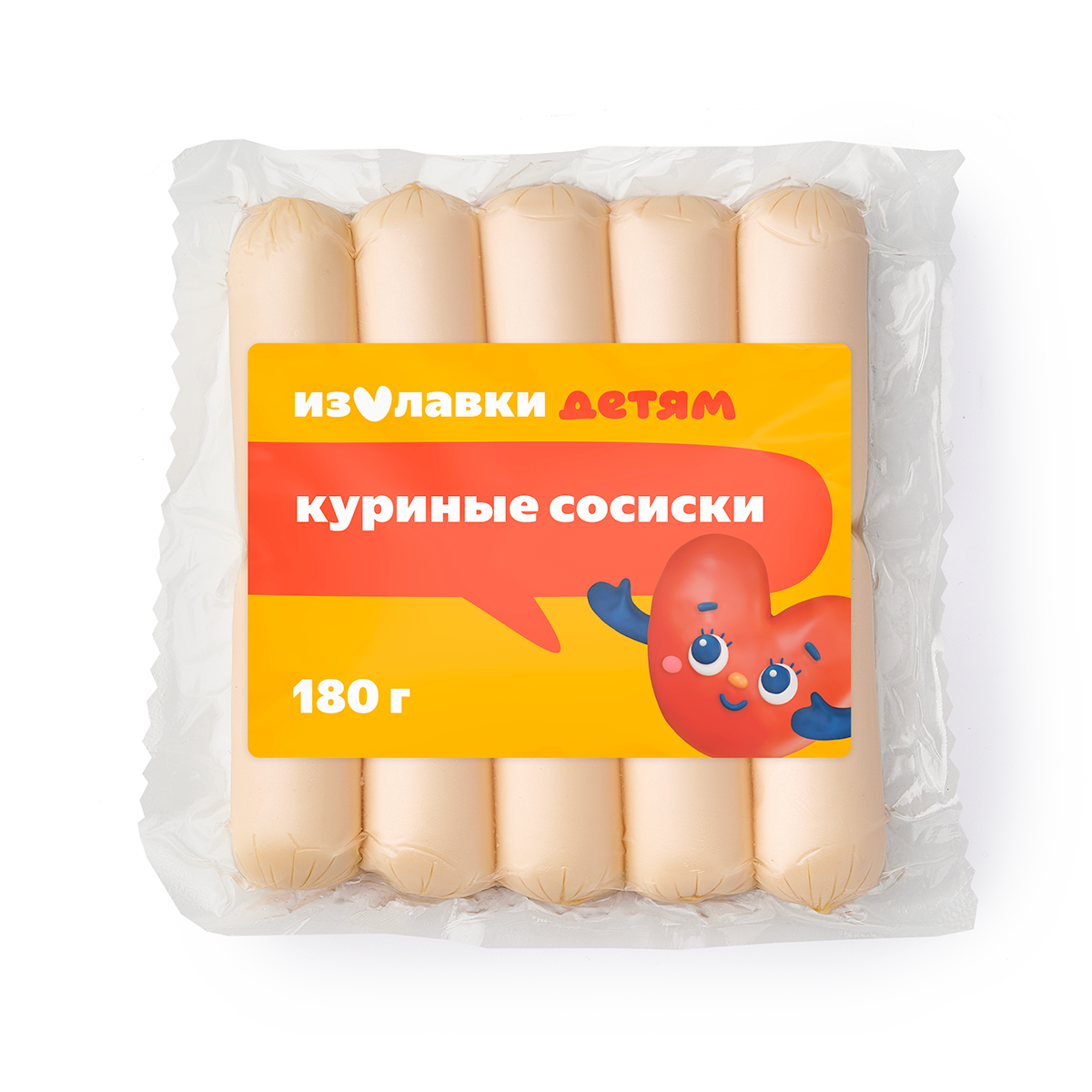 Изображение товара Сосиски детские «Из Лавки» из куриной грудки 180 г