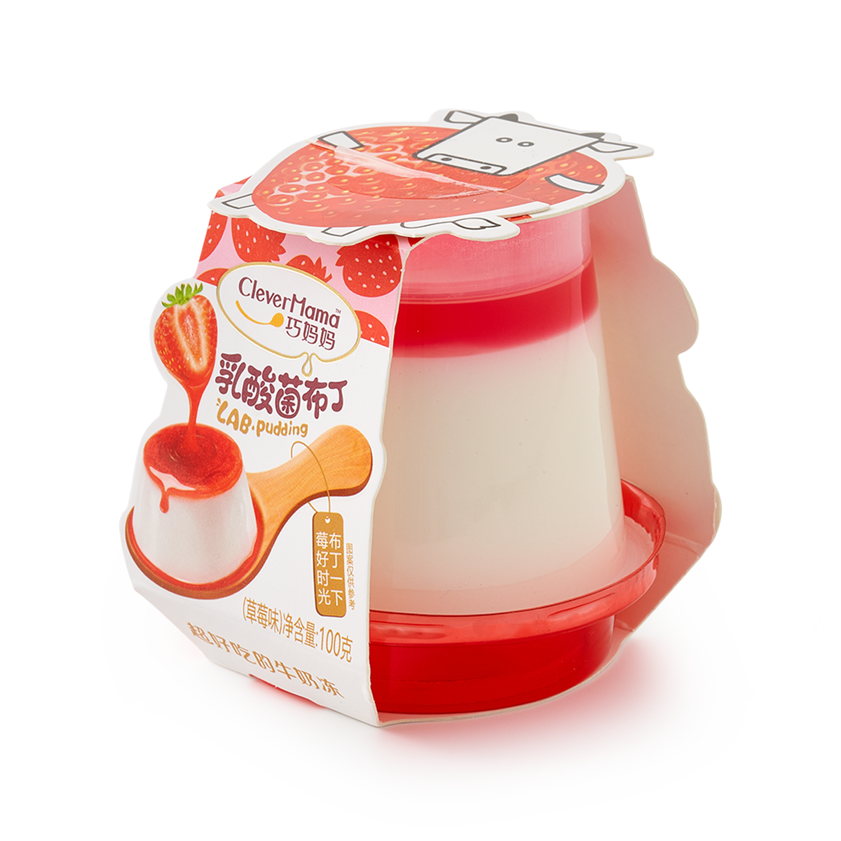 Изображение товара Пудинг Clever Mama клубника 100 г