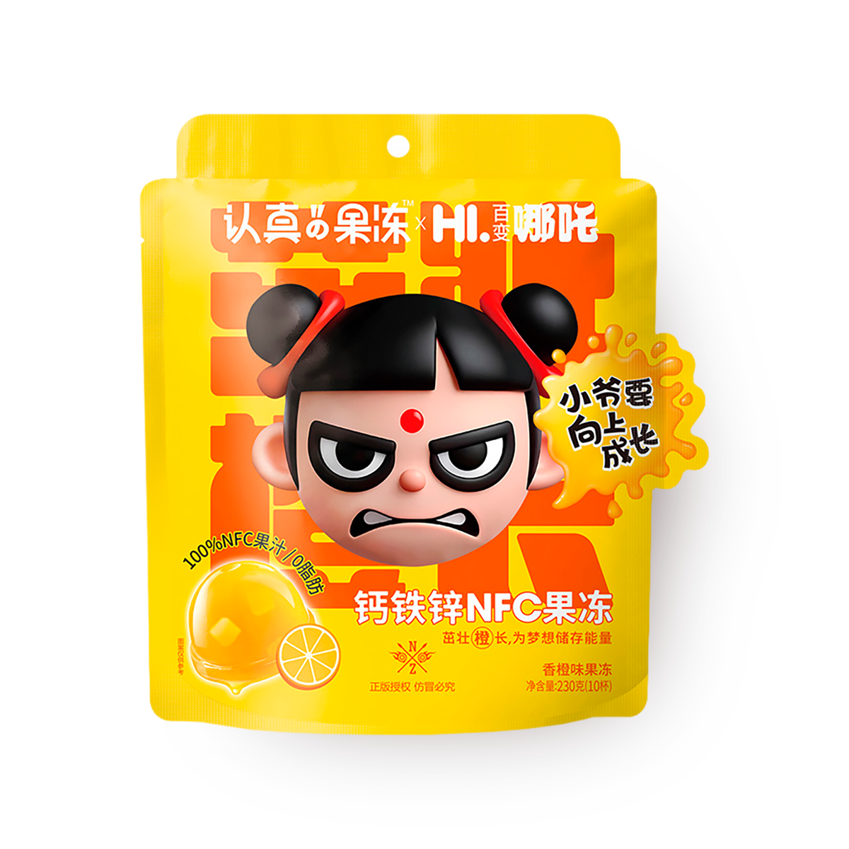 Изображение товара Желе Clever Mama со вкусом апельсина из сока NFC 230 г