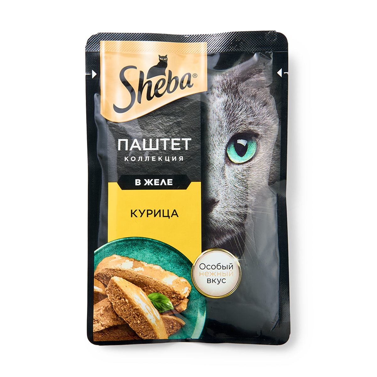 Изображение товара Влажный корм для кошек Sheba паштет курица в желе 75 г