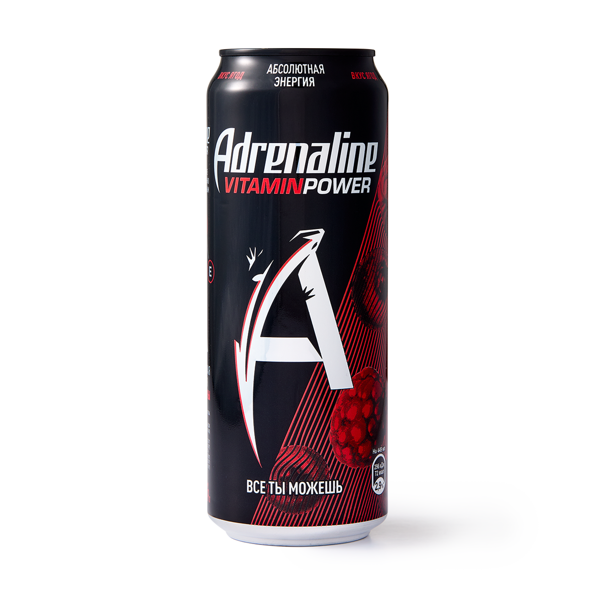 Изображение товара Энергетический напиток Adrenaline Rush Ягодная энергия 449 мл