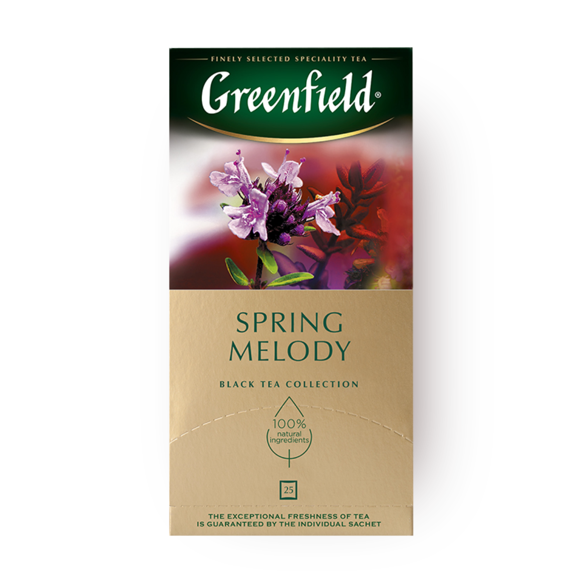Изображение товара Чай чёрный Spring Melody Greenfield в пакетиках 25 шт.