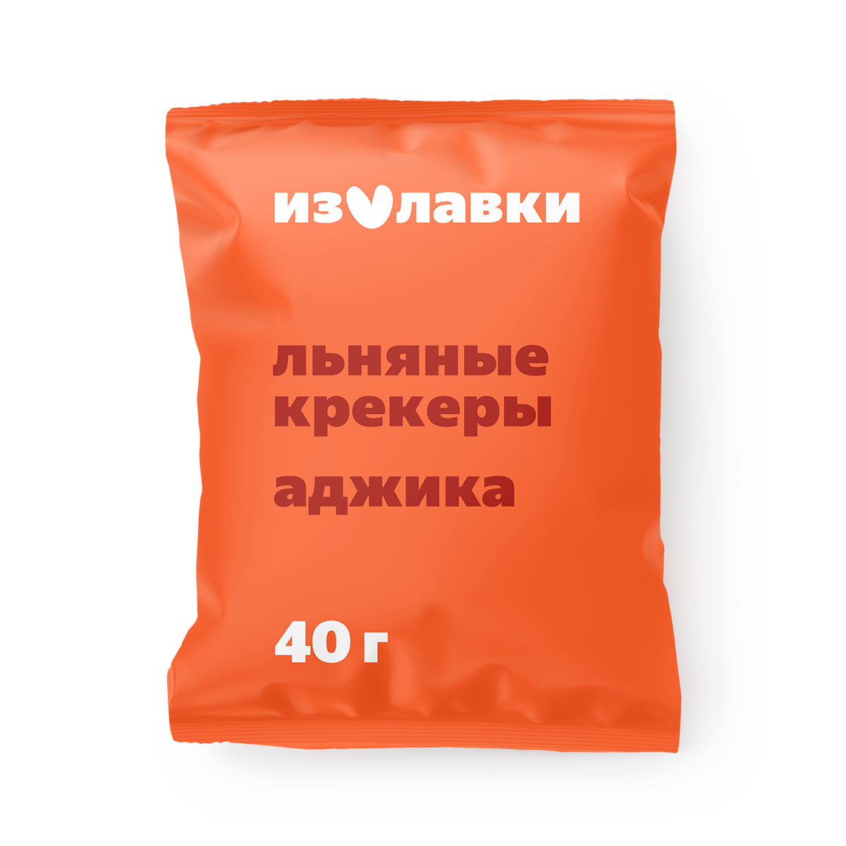 Изображение товара Крекеры льняные хрустящие Флакс-кубики «Из Лавки» со вкусом аджики 40 г