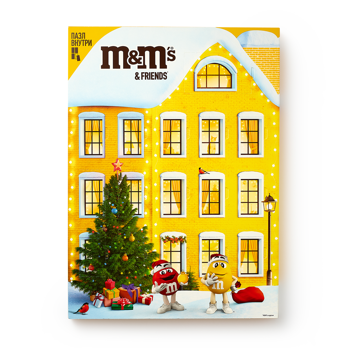 Изображение товара Адвент календарь M&M`s & Friends с пазлом 250 г