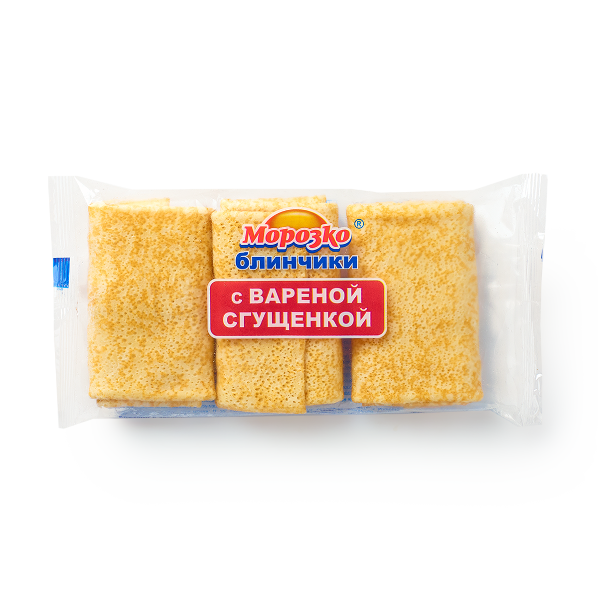 Изображение товара Блинчики «Морозко» с варёной сгущёнкой замороженные 210 г
