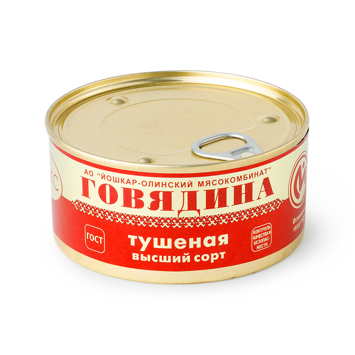 Изображение товара Говядина тушёная Люкс «Йошкар-Олинский Мк» 325 г