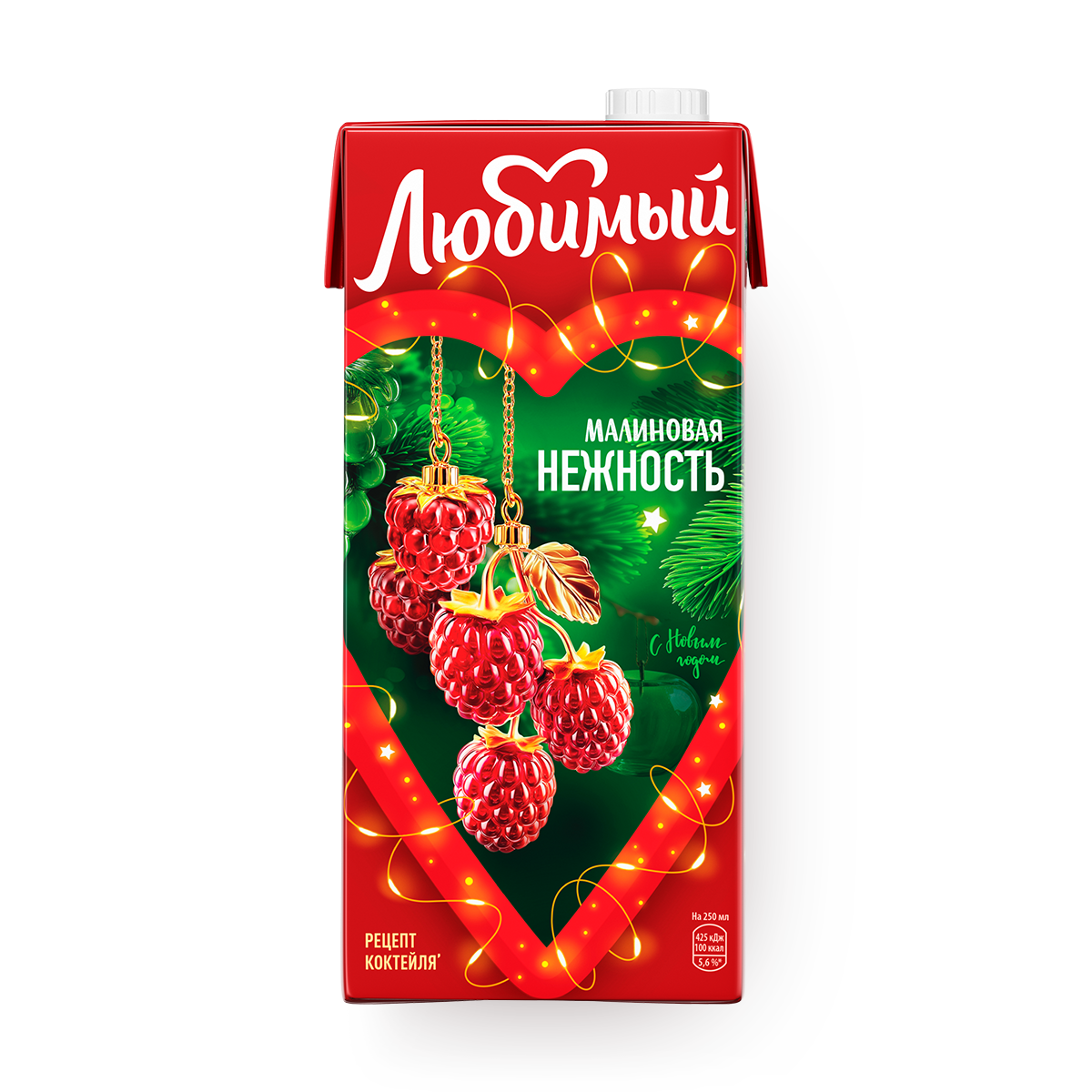 Изображение товара Напиток сокосодержащий «Любимый» Малиновая нежность 950 мл