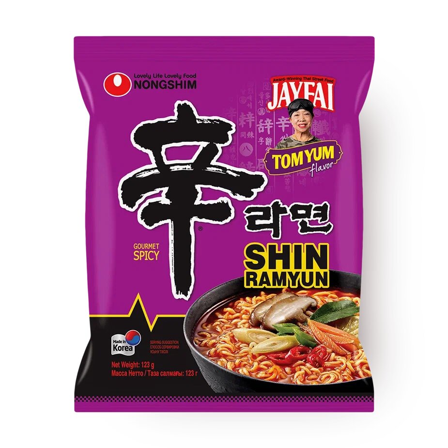 Изображение товара Лапша быстрого приготовления Шин Рамен Том Ям Nongshim 123 г