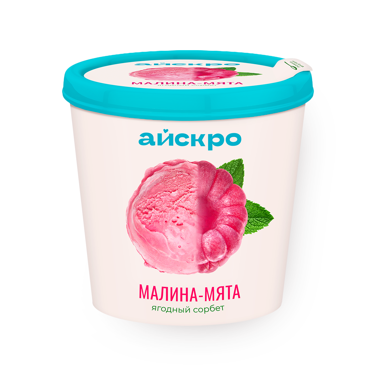 Изображение товара Мороженное сорбет «АйсКро» малина-мята 75 г