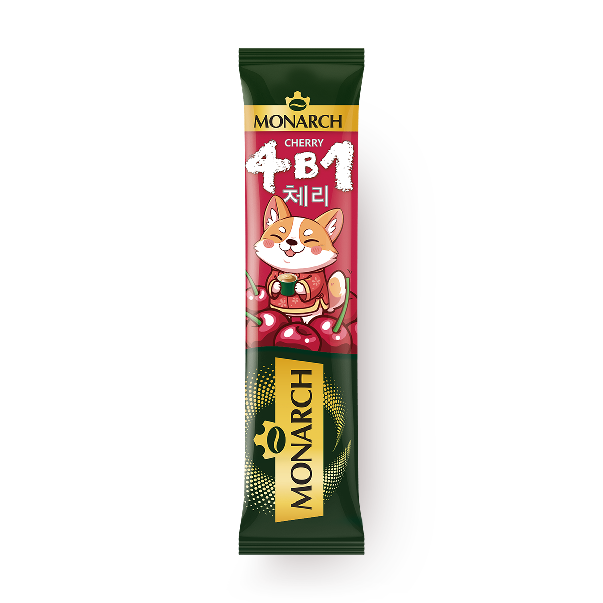 Изображение товара Кофейный напиток растворимый Monarch Cherry 4в1 со вкусом вишни 13,5 г