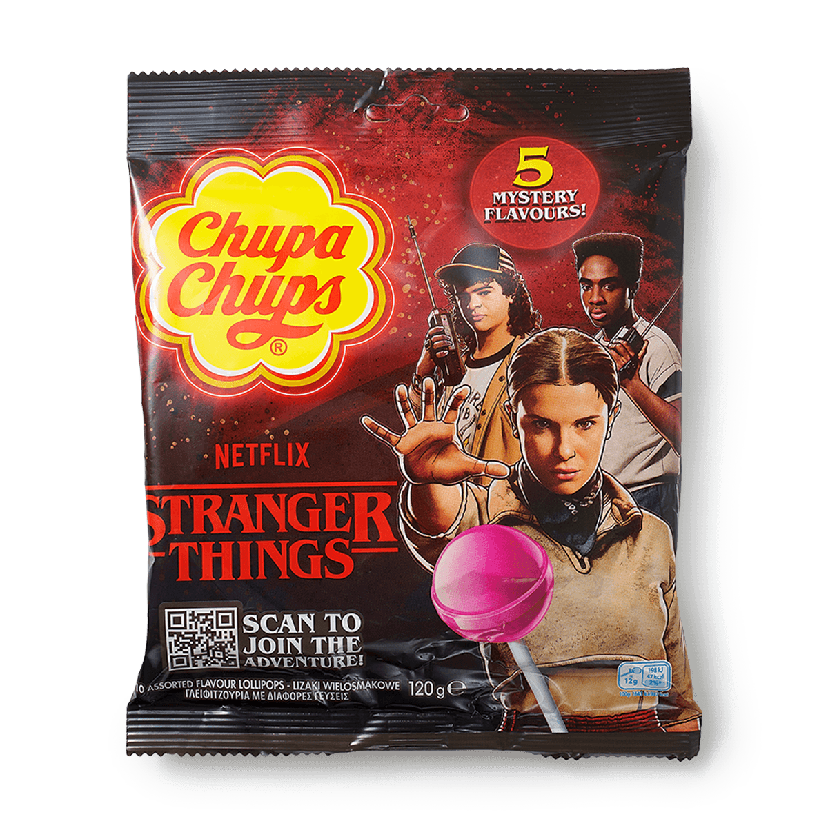 Изображение товара Карамель Chupa Chups яблоко-ананас-клубники со сливками 120 г