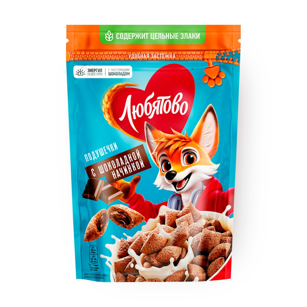 Изображение товара Подушечки «Любятово» с шоколадной начинкой 220 г