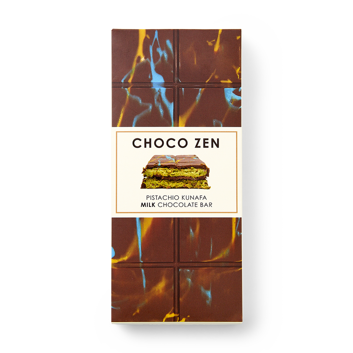 Изображение товара Шоколад молочный Дубайский Choco Zen с фисташковой начинкой 190 г