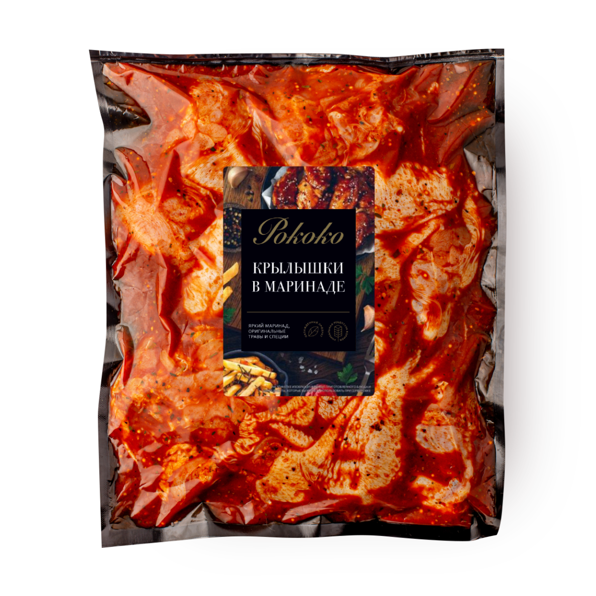Изображение товара Крылышки цыплёнка-бройлера «Рококо» острые в маринаде 900 г