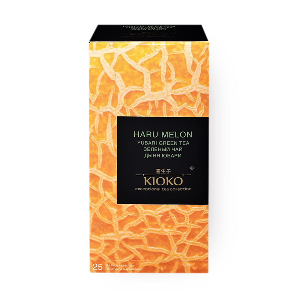 Изображение товара Чай зелёный Haru Melon Kioko с ароматом дыни в пакетиках 25 шт.