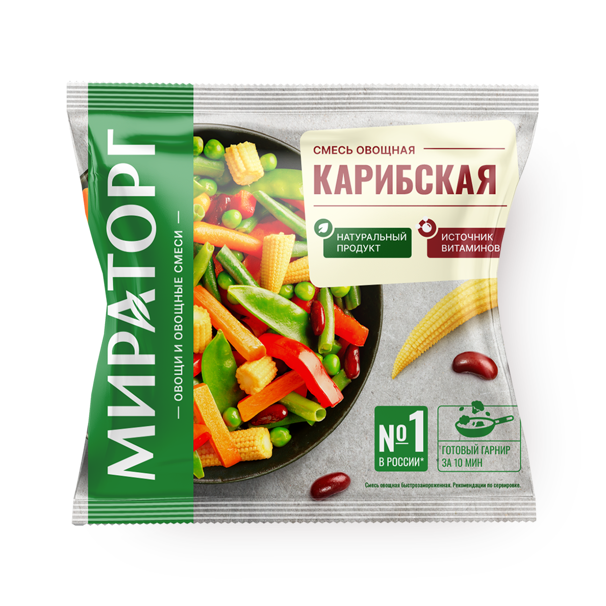 Изображение товара Смесь овощная Карибская «Мираторг» замороженная 400 г