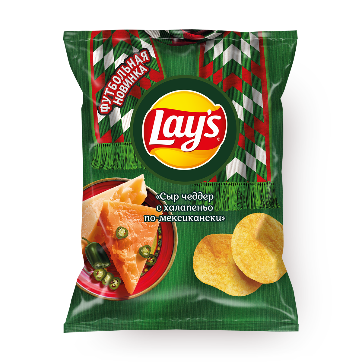 Изображение товара Чипсы картофельные Lay's Чеддер с халапеньо 105 г
