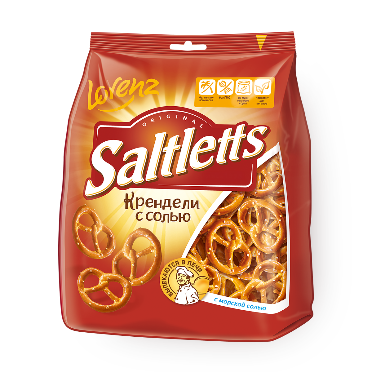 Изображение товара Крендели Saltletts Lorenz с солью 150 г