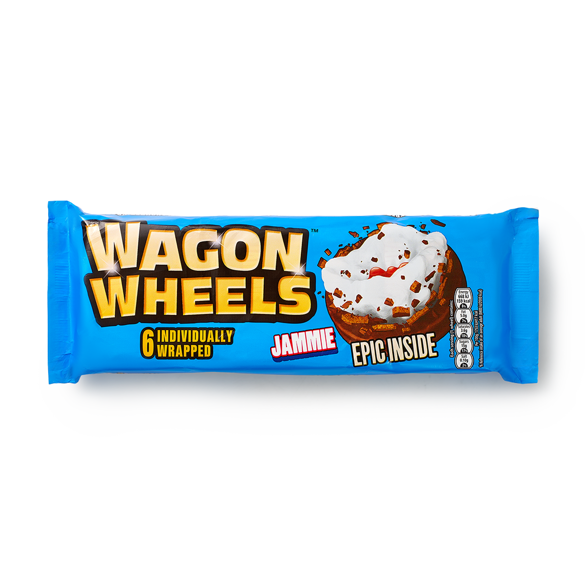 Изображение товара Печенье Jammie Wagon wheels с суфле и джемом в глазури 228,6 г
