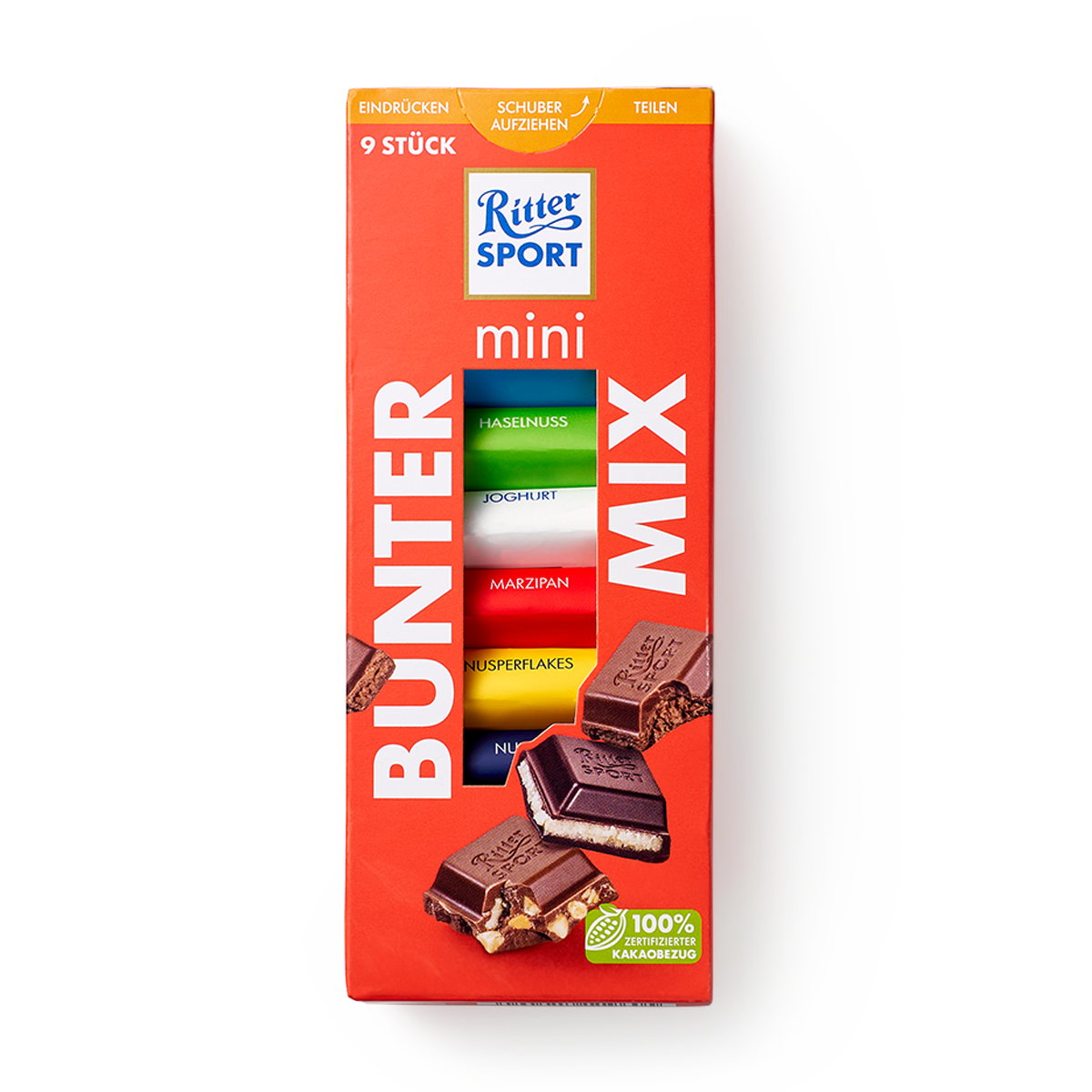Изображение товара Шоколад Ritter Sport Mini Tower Яркая коллекция 150 г