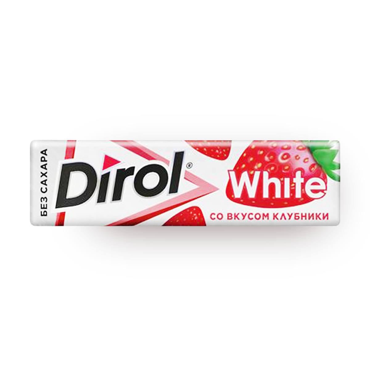 Изображение товара Жевательная резинка Dirol White со вкусом клубники без сахара 13,6 г